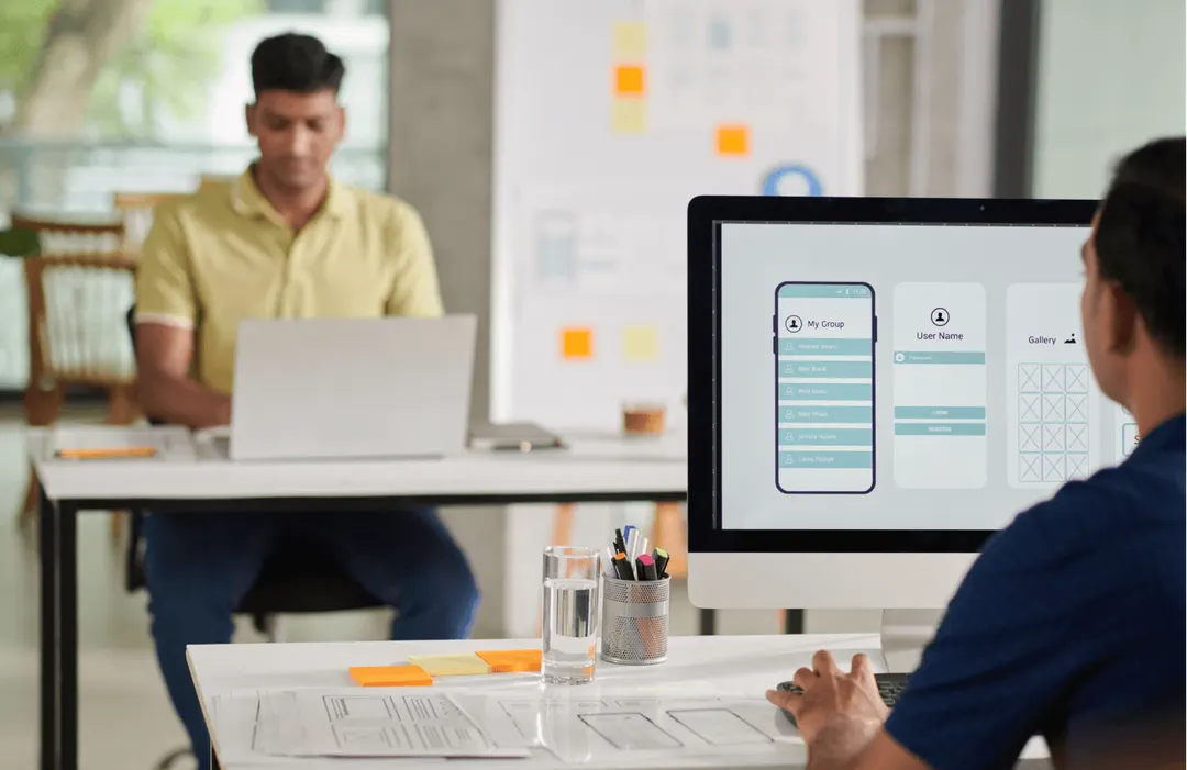 Enterprise application architecture illustration
